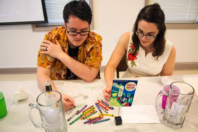 Kristin and David coloring | MouseMingle.com